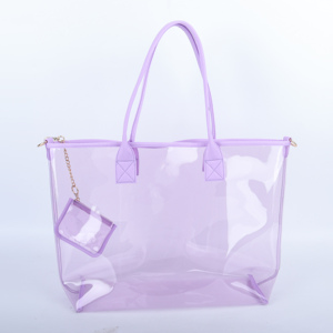 Bolsos de Mano Personalizados de PVC Transparente e Impermeable para Mujer, para Verano/Invierno, con Bordado, para Viajes, Playa y Almacenamiento al Aire Libre - Product Image 5