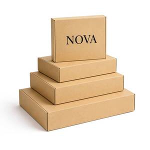 Caja de Cartón Corrugado para Envíos con Diseño de Logotipo Personalizado, 3/5 Capas, Papel Grueso, Color Liso, para Embalaje - Product Image 1