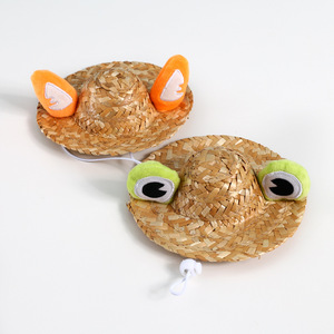 Lindo <span class=keywords><strong>Sombrero</strong></span> para Mascotas con Estampado de Leopardo, Ligero y Refrescante, con Protección para las Orejas, para Gatos y Perros, Accesorio para Fotos de Verano - Product Image 5