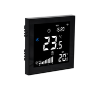 Ventilasi Udara Segar Termostat Pintar WiFi APP Layar Sentuh Kecepatan Kipas EC 0-10V RS485 Modbus Damper AC220V Pemasangan Dinding Ruangan HVAC