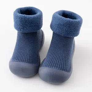 Nouveau-né léger marche semelle en caoutchouc antidérapant intérieur pantoufle bébé chaussures chaussettes - Product Image 2