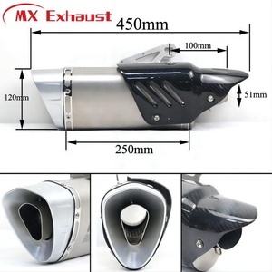 Système d'échappement de moto de haute qualité en Fiber de carbone Dirt Bike Silencieux d'échappement - Product Image 4