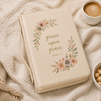 Housse de protection pour Bible personnalisée en cuir PU matelassé, gaufré, avec fermeture éclair intégrale, pour femmes, directement de l'usine