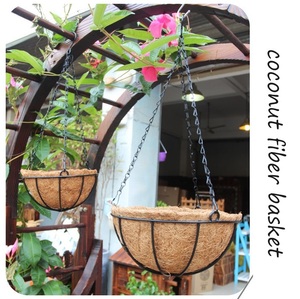 Panier <span class=keywords><strong>suspendu</strong></span> pour plantes <span class=keywords><strong>Coco</strong></span> <span class=keywords><strong>Coco</strong></span> Jardinières suspendues Pots de fleurs suspendus extérieurs pour garde-corps - Product Image 3