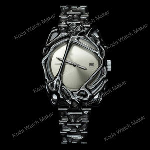 Montres pour hommes de haute qualité personnalisées, forme unique, acier inoxydable, mouvement japonais, style simple, résistantes à l'eau, montre de sport, boîte - Product Image 5