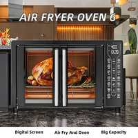Four à friture numérique à air chaud 6 tranches, boîtier en plastique, capacité 11-20L