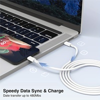 Taipuxi 1M 3.3FT 60W 3A PD Charge Rapide Type-C Usb-C À Type-C Câble Usb C