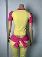 Ensemble deux pièces décontracté Y2K pour femme, style été, manches raglan, doux, respirant, respectueux de la peau, personnalisable avec logo 2026
