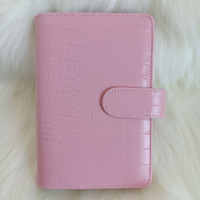 Neues Produkt Lager Hochwertige Krokodil A6 Leder Cover Journals Großhandel Täglicher Gebrauch Planer Saving Planner Binder Notebook