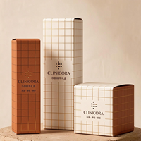 Boîte d'emballage pour crème visage en gros, boîte en papier personnalisée imprimée pour pot en verre vide pour crème visage