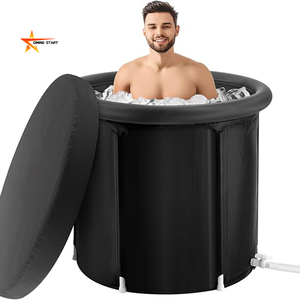 Oem Odm <span class=keywords><strong>Xl</strong></span> <span class=keywords><strong>Baignoire</strong></span> plongeante portable professionnelle en PVC 116gl avec couvercle pour adultes Fitness Recovery - Product Image 1