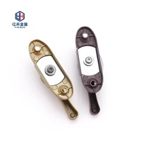 Ensemble de verrouillage de poignée de fenêtre coulissante en plastique moderne serrure de lune pour accessoires de quincaillerie de porte et de fenêtre pour hôtels-vente en gros d'usine
