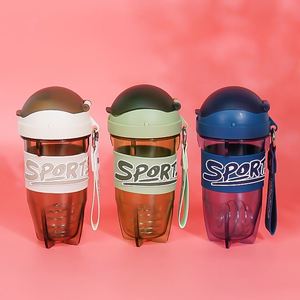 Paquete al por Mayor de Botellas Mezcladoras Multicolores con Bola Mezcladora Antideslizante y Hermética para Entusiastas del Fitness - Product Image 2