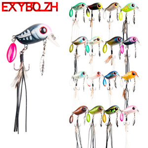Exybo Zh <b>Floating</b> Double Section Rock N Roll Chubby Lure 54mm 4.8g Tractor Shaped Bass Artificial Lure Topwater Bait - Product Image 2