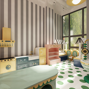 Grande aire de jeux intérieure sur le thème des fusées avec toboggan pour enfants, mur d'escalade, piscine à balles et espace de jeux souple - Product Image 2