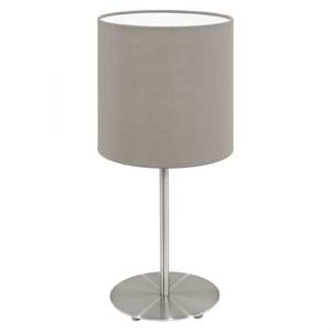 Lampada da Tavolo PASTERI TORTORA D14XH27,5CM - 1X40W E14 - Product Image 1