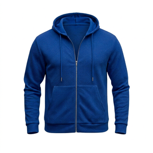 Premium Men's <b>Zip</b> Up Hoodie Soft Textured <b>Hooded</b> Sweatshirt Long Sleeve Casual Outerwear for All Seasons - Product Image 1