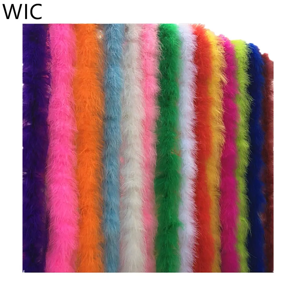 WIC Luohe selected prime best price  20g pink Turkey marabou feather fur boas
