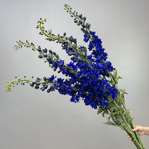 Planta Artificial de Delphinium Azul Grande, Decoración Pastoral para el Hogar, Estilo de Plantas Artificiales para Decoración de Pasillos de Boda, Accesorios para Fotos, Flores Artificiales - Product Image 2