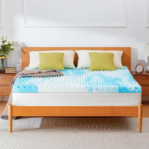 <span class=keywords><strong>Surmatelas</strong></span> en mousse à mémoire <span class=keywords><strong>de</strong></span> <span class=keywords><strong>forme</strong></span> alvéolée <span class=keywords><strong>de</strong></span> 3 pouces pleine grandeur, infusé <span class=keywords><strong>de</strong></span> gel rafraîchissant, écologique, marque REALFINE, pour canapé-lit, camping-car, caravane - Product Image 1