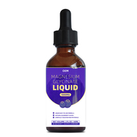 Magnesium Glycinate Cair 60ml Rasa Blueberry Alami Suplemen Makanan untuk Grosir Label Kustom