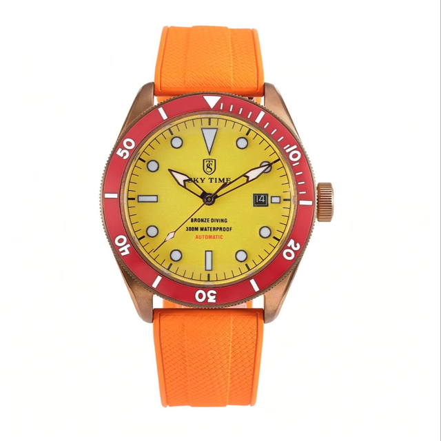 Factory Custom Wholesale Tin Bronze Business Custom Mechanical Watch Swiss Movement Luminous Men's Watches Automatic Watch