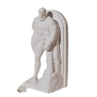 Statue en résine de Héraclès musclé, style européen, décoration d'intérieur, objet d'art, ornement pédagogique
