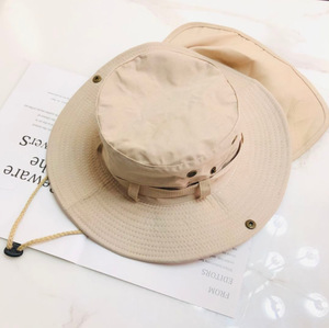 Custom New Arrival Summer <strong>Funky</strong> Fishing Hiking Travel Casual Unisex Blank <strong>Bucket</strong> <strong>Hats</strong> Caps With String - Product Image 4