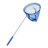 Filet de pêche télescopique en plastique unisexe pour enfants, sans pression sur les stocks, pour attraper papillons, petites crevettes, têtardes, jeux aquatiques