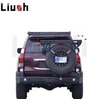La qualité renforce le support de stockage de porte-pneu de pare-chocs arrière en acier 4X4 panier utilitaire d'accessoires hors route pour Jeep Wrangler TJ/JK/JL