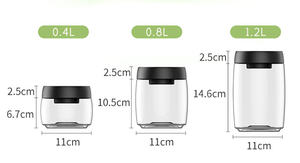 High Quality Vacuum Glass <b>Airtight</b> Storage Containers Detachable Design-Customizable Colors Logo Good Price for Food Storage - Product Image 3