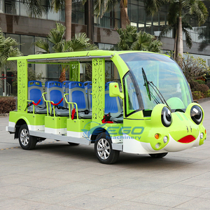 Bus touristique électrique en forme de grenouille de dessin animé pour parcs d'attractions, avec climatisation - Product Image 2