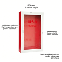 Boîte à hydrant d'incendie en alliage d'aluminium de taille standard pour la protection incendie, 1200x700x240mm