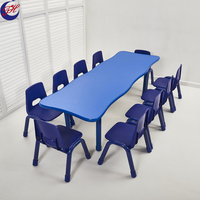 Meubles scolaires, ensemble de table et de chaises pour enfants, meubles de maternelle, table et chaises de fête pour enfants en bois durable.