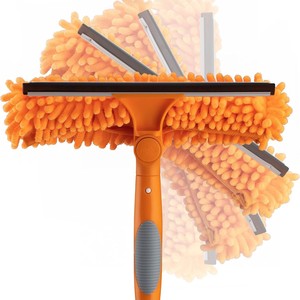 2-trong-1 Cao tầng sợi nhỏ cửa sổ làm sạch bàn chải kép mục đích Trần và phòng Khăn lau bụi với khả năng hiển thị cao Glass Cleaner - Product Image 5