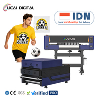 Mesin Printer Inkjet DTF Fedar 2*I3200 Heads FD60 60cm, Mesin Cetak Film PET Stabil untuk Toko Pakaian Kustom Kecil