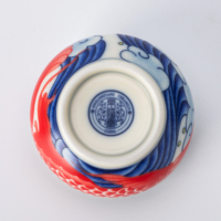 Tasse à thé en porcelaine fine bleue et blanche chinoise, motif vague nuageuse, style peint à la main, écologique, design personnalisable, fabrication en usine