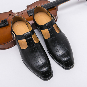 Nuevas Ideas <span class=keywords><strong>de</strong></span> Productos: Zapatos <span class=keywords><strong>de</strong></span> <span class=keywords><strong>Vestir</strong></span> Casuales <span class=keywords><strong>de</strong></span> Piel Sintética Estilo Italiano para <span class=keywords><strong>Hombre</strong></span>, <span class=keywords><strong>Sandalias</strong></span> Planas <span class=keywords><strong>de</strong></span> Moda para <span class=keywords><strong>Hombre</strong></span> para Exteriores - Product Image 2