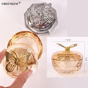 <span class=keywords><strong>2023</strong></span> nuevo Cristal de <span class=keywords><strong>uñas</strong></span> cuadrado transparente taza de lavado polvo de Almacenamiento líquido monómero acrílico a prueba de derrames de vidrio Nail Dappen Dish - Product Image 3