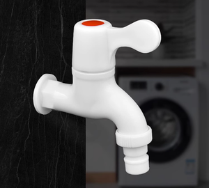 Robinet d'angle en PVC pour usage domestique, anti-fuite, anti-explosion, durable, pour l'eau du robinet et les machines à laver. - Product Image 1