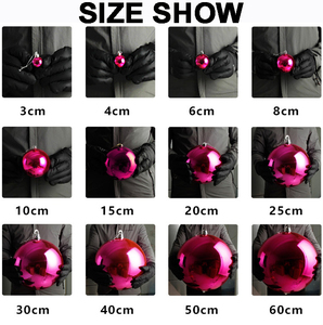 كبير من البلاستيك لعيد الميلاد ، لتعليق مركز تسوق مخصص كبير مطلي بالكهرباء ضوء لامع لامع - Product Image 2