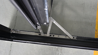 Ventana Corredera Doble de Vidrio Moderna CBMmart para Oficina o Dormitorio, Ventanas Correderas de Aluminio con Diseño Gráfico para Balcón u Oficina