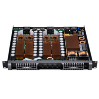 Amplificateur de puissance professionnel D1800 1U en métal pour montage en rack, classe D, 4x1800W, 10kg, léger et portable