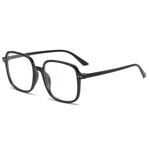 Gafas con montura cuadrada a la moda para mujer, lentes de resina negras, gafas ópticas planas de tamaño mediano, origen Taizhou - Product Image 2