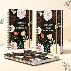 School <strong>Journal</strong> A5 Paper Hardcover Loose-Leaf 100gsm Spiral Binding Diary with Foil Design Weekly &amp; Monthly Planning Gift Edition - Product Image 2