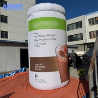 Offre Spéciale ballon géant de bouteille de lait de chocolat gonflable de nouveau style pour l'affichage carré de parc, modèle gonflable imprimé de bouteille