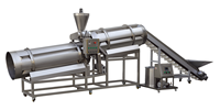Nouvelle machine à extruder les snacks soufflés, équipement de fabrication de snacks soufflés au blé, au riz et au maïs, en acier inoxydable 304, moteur Siemens, 300 kg/h