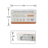 YOUYA DENTAL HC-578 1 Set Bandes de matrice dentaire NITI avec anneaux de serrage métalliques pour système de matrice sectionnelle profilée