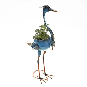 Прочный металлический цветочный горшок для птиц в форме животных
