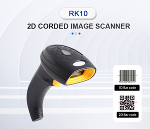 Lecteur de codes-barres portable filaire USB RK10 avec lecture automatique des écrans, lecture de codes QR 2D, certifié CE, 300 lectures/secondes - Product Image 2
